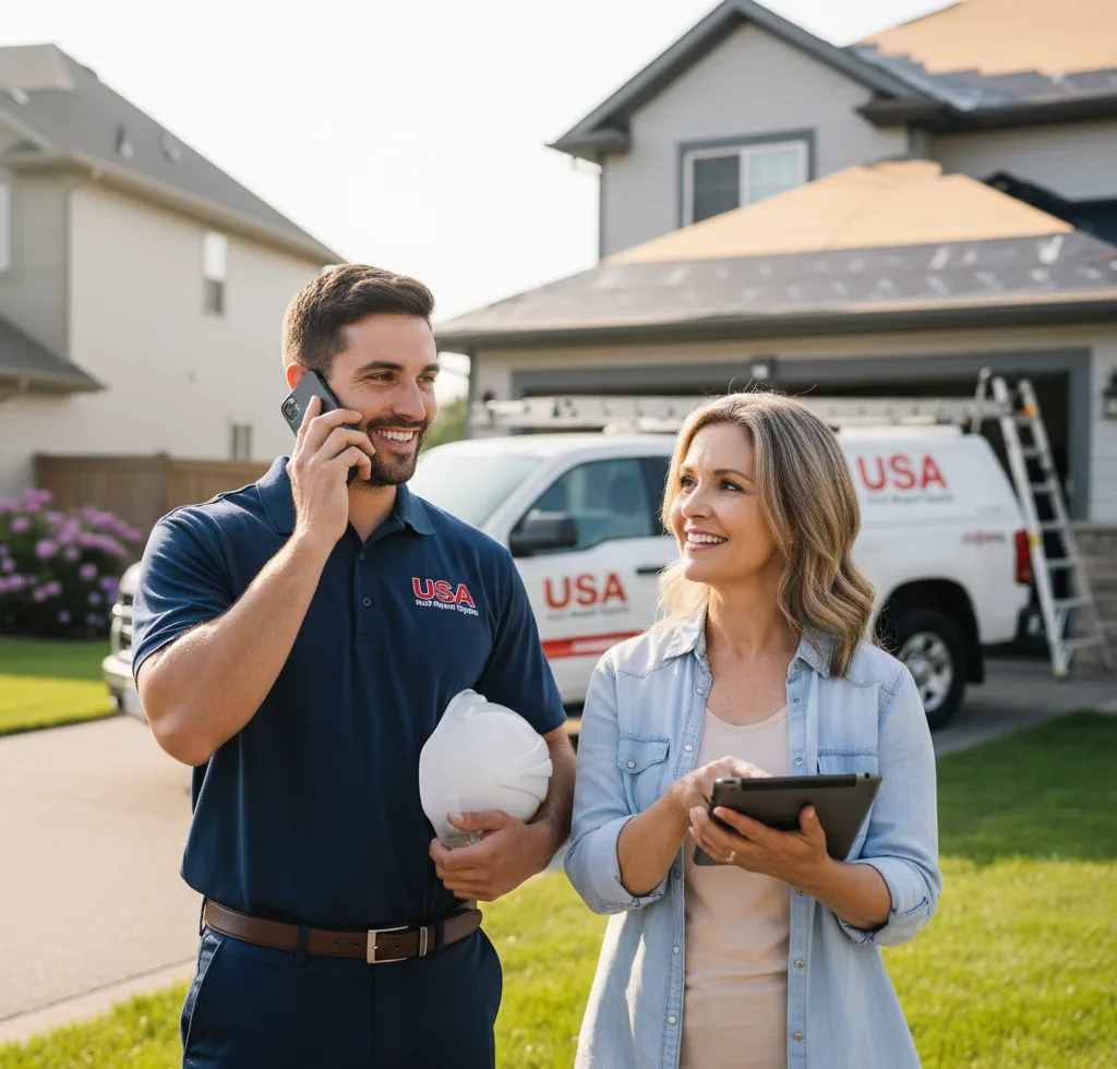 USA Roof Repair Experts customer support in Sanbornton